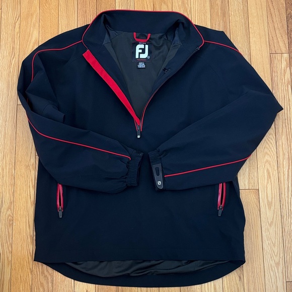FootJoy Black and Red Performance golf Jacket - Picture 4 of 5